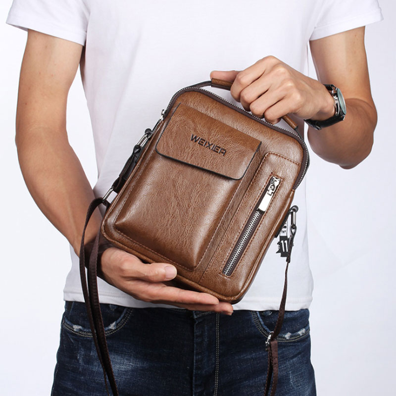 EDC Leather Men's Crossbody Bag that Will Change Your Life • Baggizmo